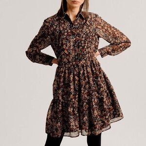 Molly Bracken Brown Floral Dress